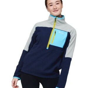 Cotopaxi Blue and Gray Fleece Pullover Sz S